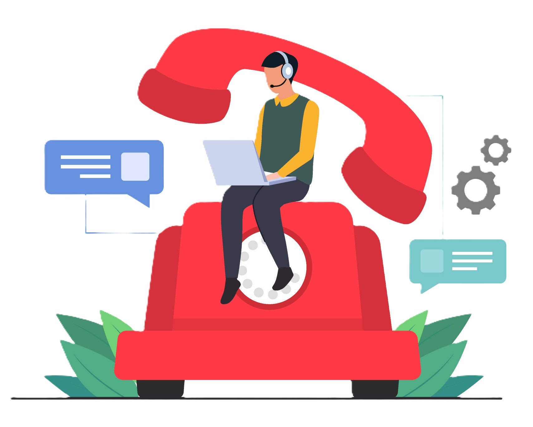 Contact illustration